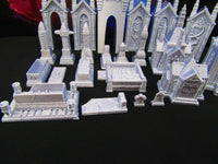 
              23pc Tombs, Gravestones, & Mausoleums Graveyard Collection Grave Set 3D Print
            