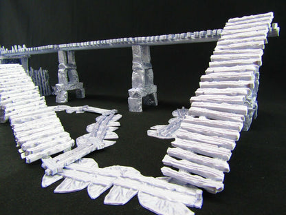 Swamp Goblin / Rogues Hideout Set w/ Bridge Walkway Scatter Terrain Scenery 3D
