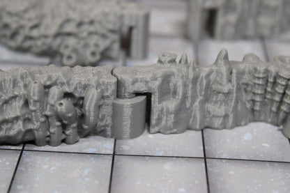 4pc Underwater Labyrinth Coral Corner Curve Walls Dungeonsticks Map Set Scenery