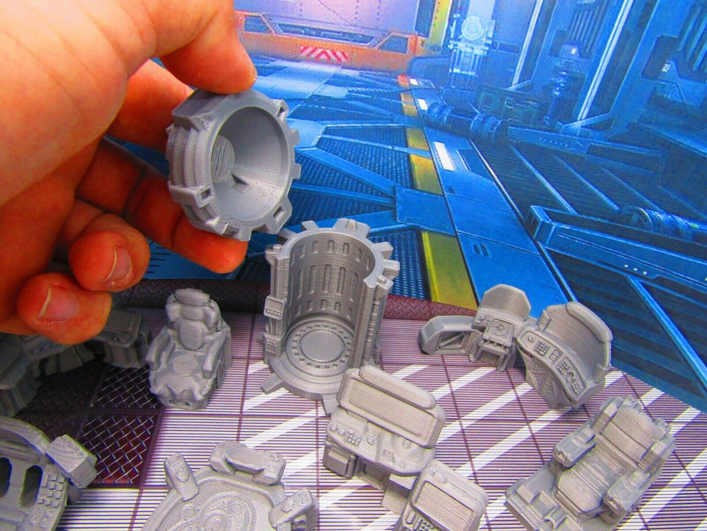 10 pc Space Ship Bridge Command Scatter Terrain Scenery