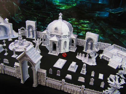 73pc Large Cemetery Graveyard Tomb Grave Set Scatter Terrain Scenery Tabletop