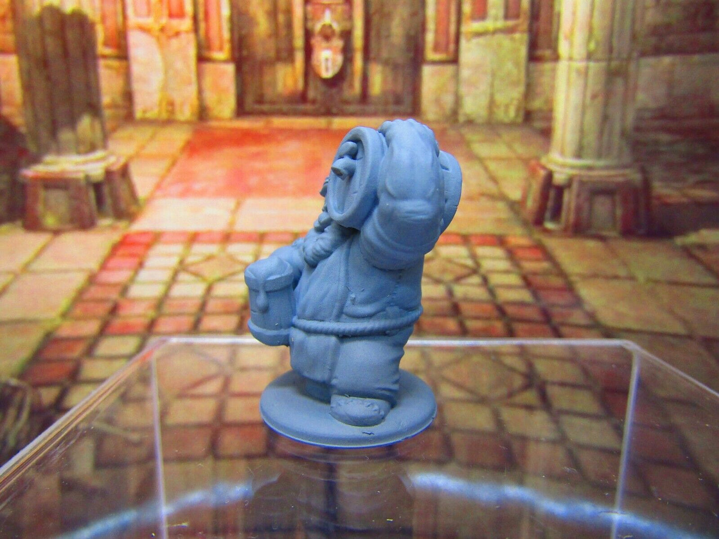 Dwarven Bar Tender Bar Keeper Mini Miniature Dwarf 3D Printed Model 28/32mm