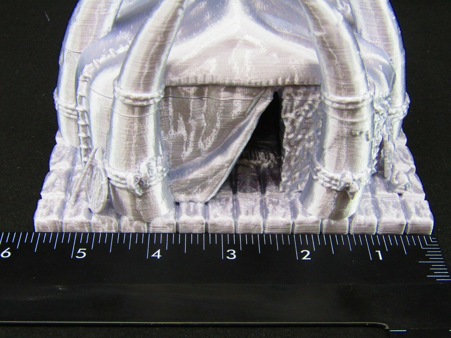 Large Barbarian Gathering Hall Tent Scatter Terrain Scenery 3D Printed Mini