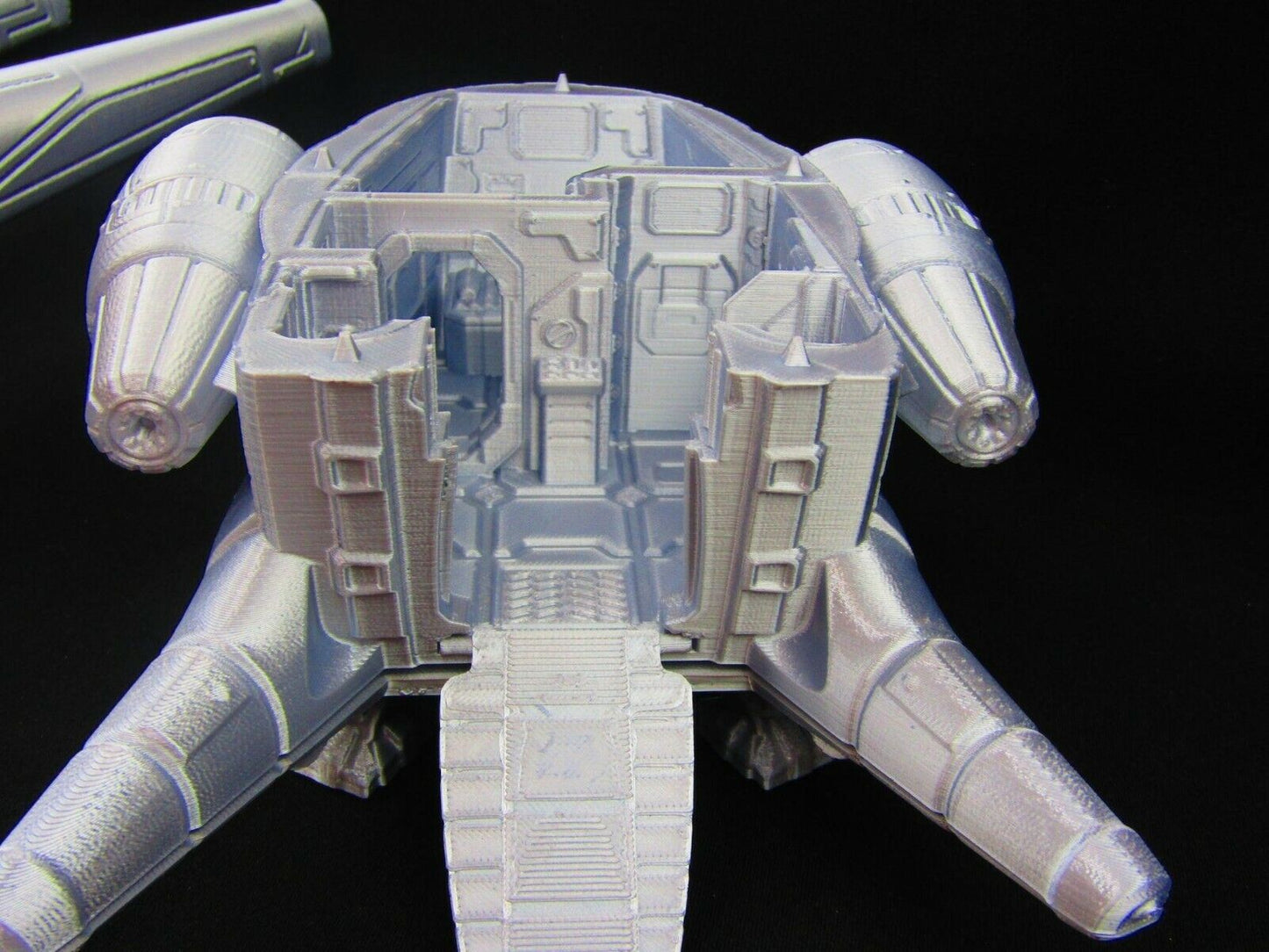 Large Modular Starfighter "Sparrowhawk" Space Ship W/ Pilot Minis Scenery SciFi