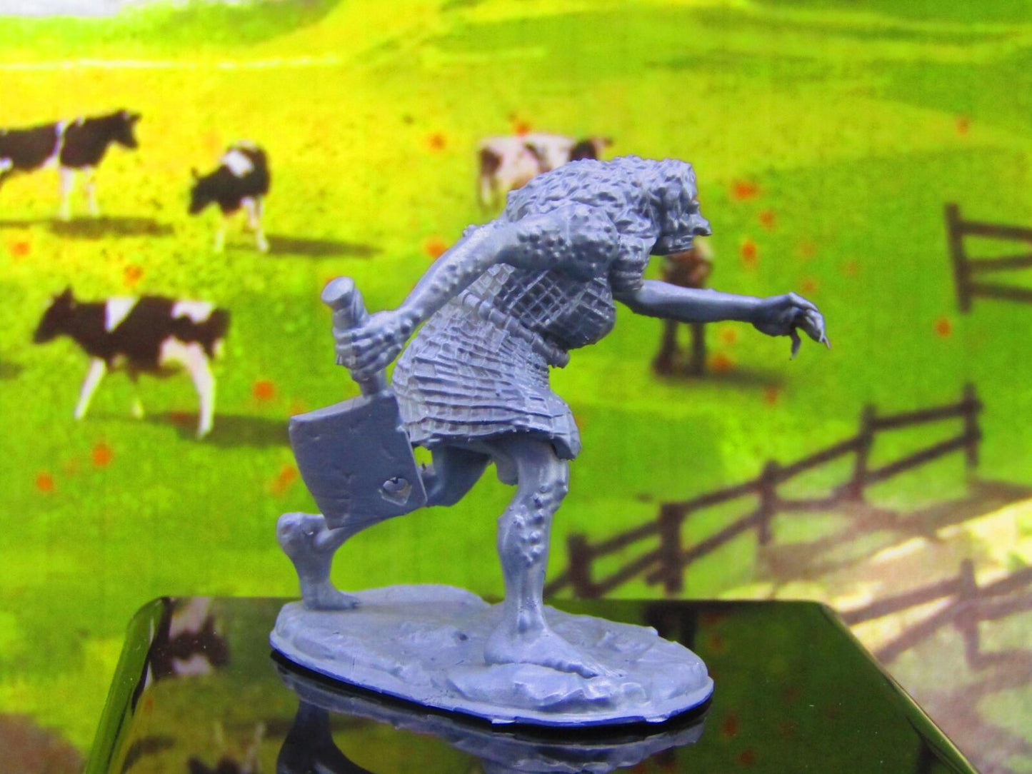 Female Troll Hag W/ Butcher's Cleaver Monster Encounter Mini Miniature Model