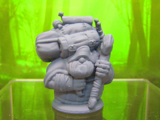 Dwarven Travelling Merchant Trader Mini Miniature Dwarf 3D Printed Model 28/32mm