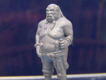 Fat Peg Legged Human Pirate Crewman Mini Miniature Figure 3D Printed Model 28/3
