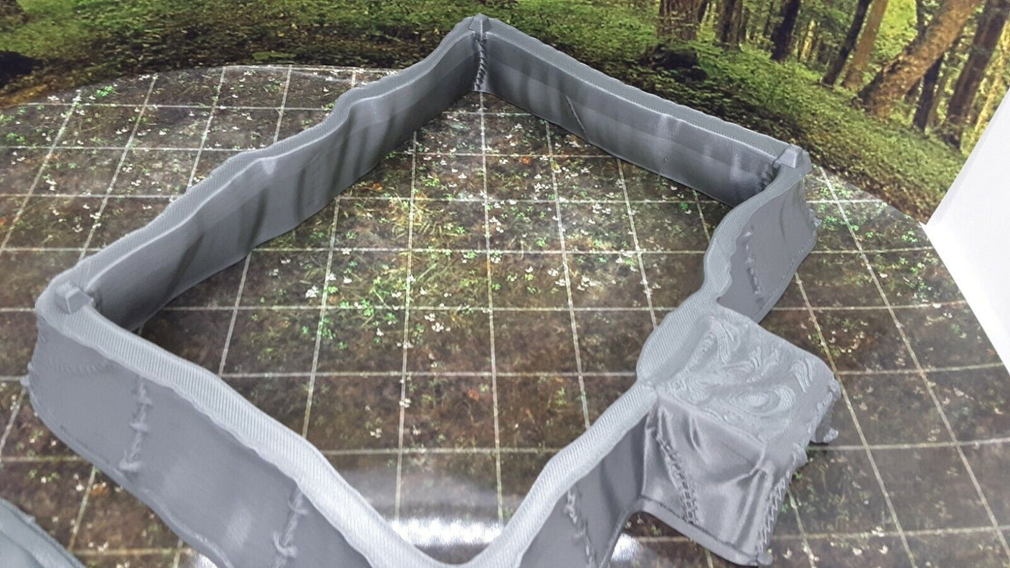 Large Circus Style Tent Scatter Terrain Tabletop Scenery Gaming Mini Miniature