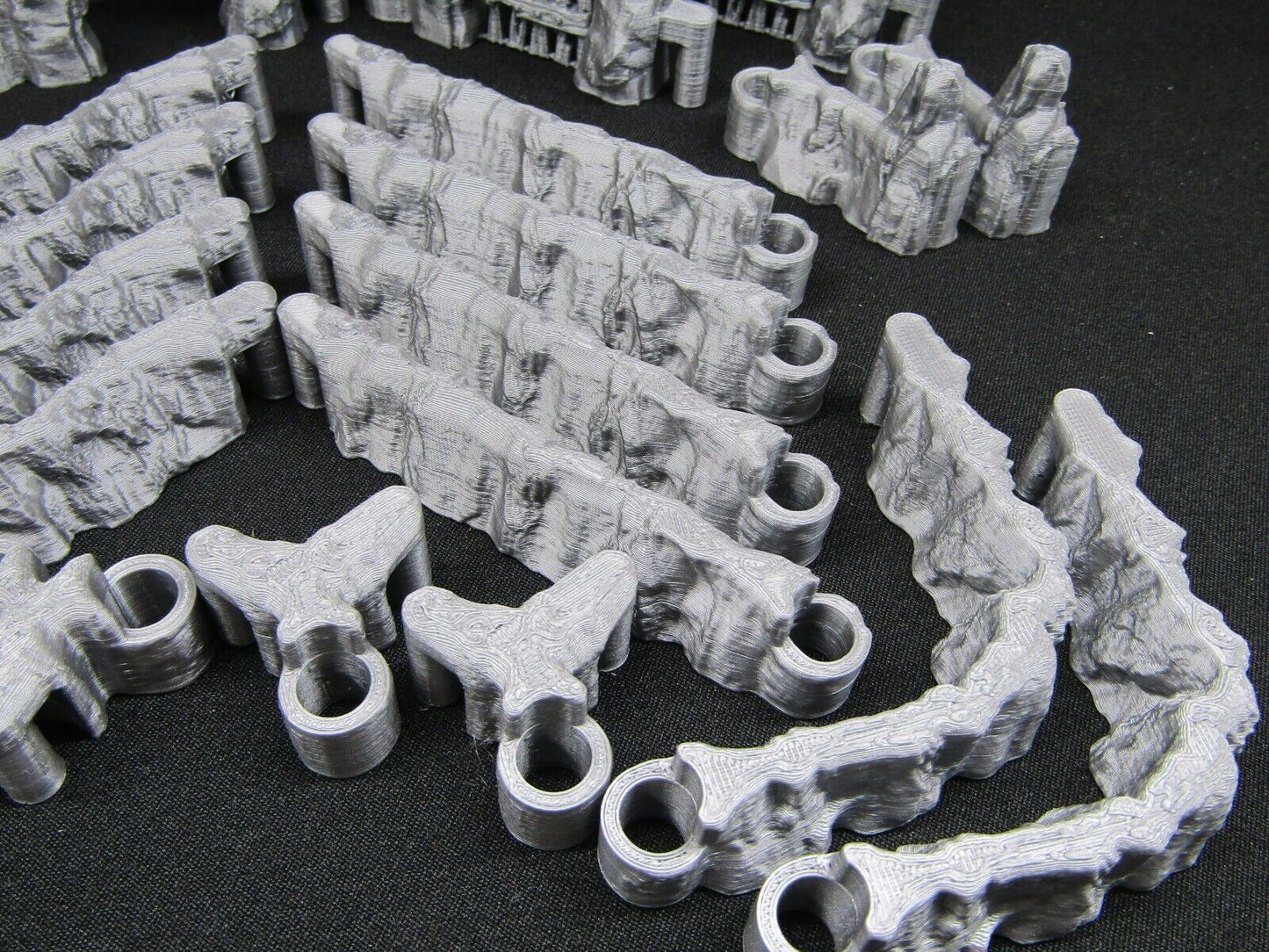 24pc DungeonSticks Dry Caverns Map Building Wall Tile Set Scenery Terrain