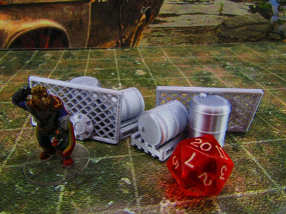 2pc Junk Street Rubble F Scatter Terrain Scenery Wasteland Apocalypse Dystopian