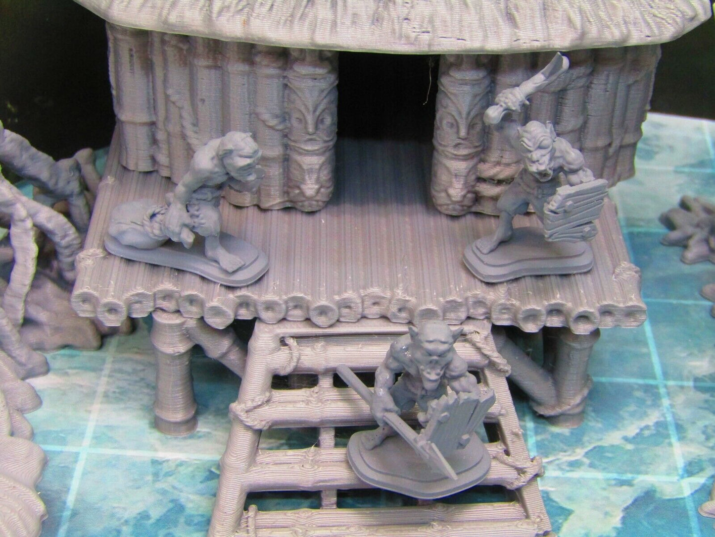 17pc Swamp / Marsh Goblins Mini Set Scatter Terrain Scenery 3D Printed Model