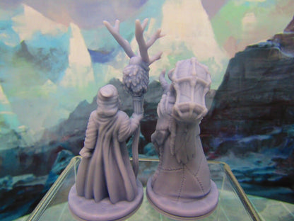 Druid Santa Claus & Krampus Miniatures Mini Figure Dungeons & Dragons D&D Model