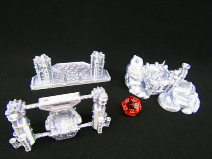 Smelting Iron Works Foundry and Furnace Scatter Terrain Scenery 3D Printed