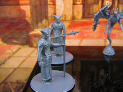 5pc Devout Masked Demonic Cultist Set Mini Miniature Model Character Figure