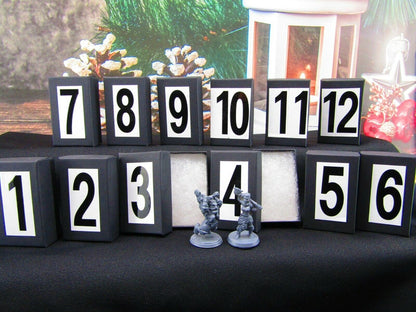 12 Days of Christmas Advent Calendar Fantasy Minis Miniature Figures Set Model