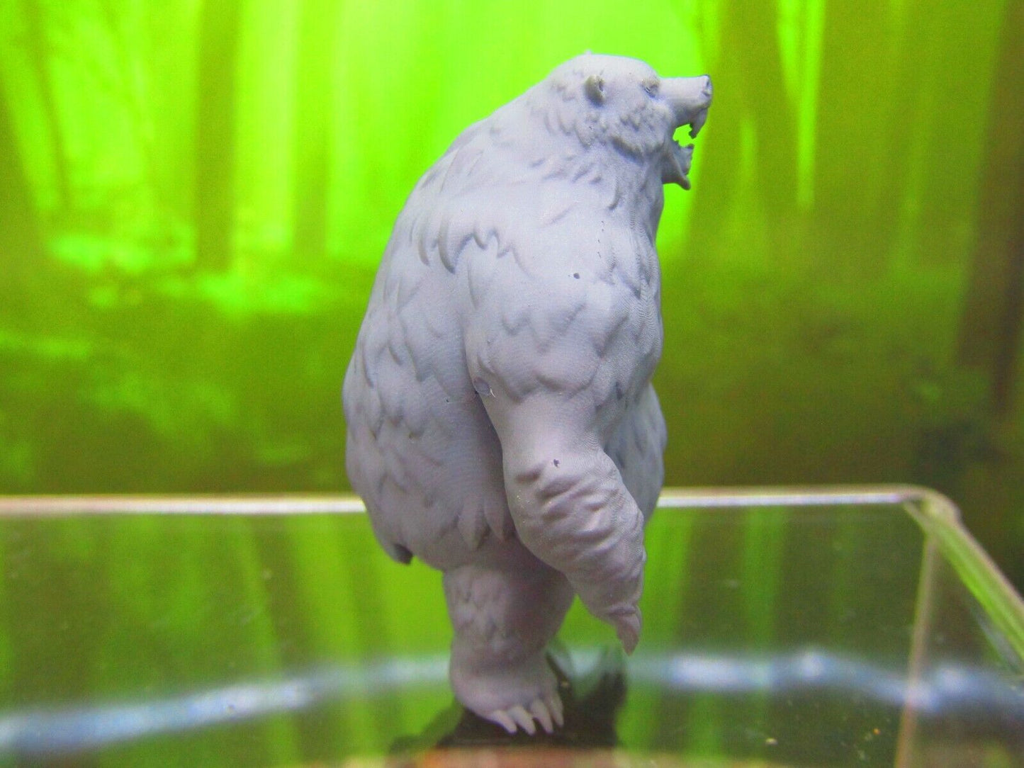 Big Bad Cartoonish Grizzly Bear Mini Miniature 3D Printed Model 28/32mm Scale