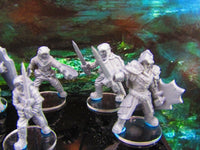 
              6pc Undead Skeleton Rogue Soldier Merc Set Mini Miniature Model Character Figure
            