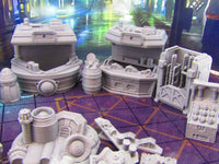 
              28pc Sci Fi Black Markets Stall Bazaar Set Scenery Terrain 3D Printed Model
            