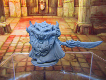 Dwarven Deathknight Soldier Mini Miniature Dwarf 3D Printed Model 28/32mm Scale