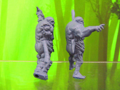 Undead Zombie Orc Pair Mini Miniatures 3D Printed Model 28/32mm Scale RPG