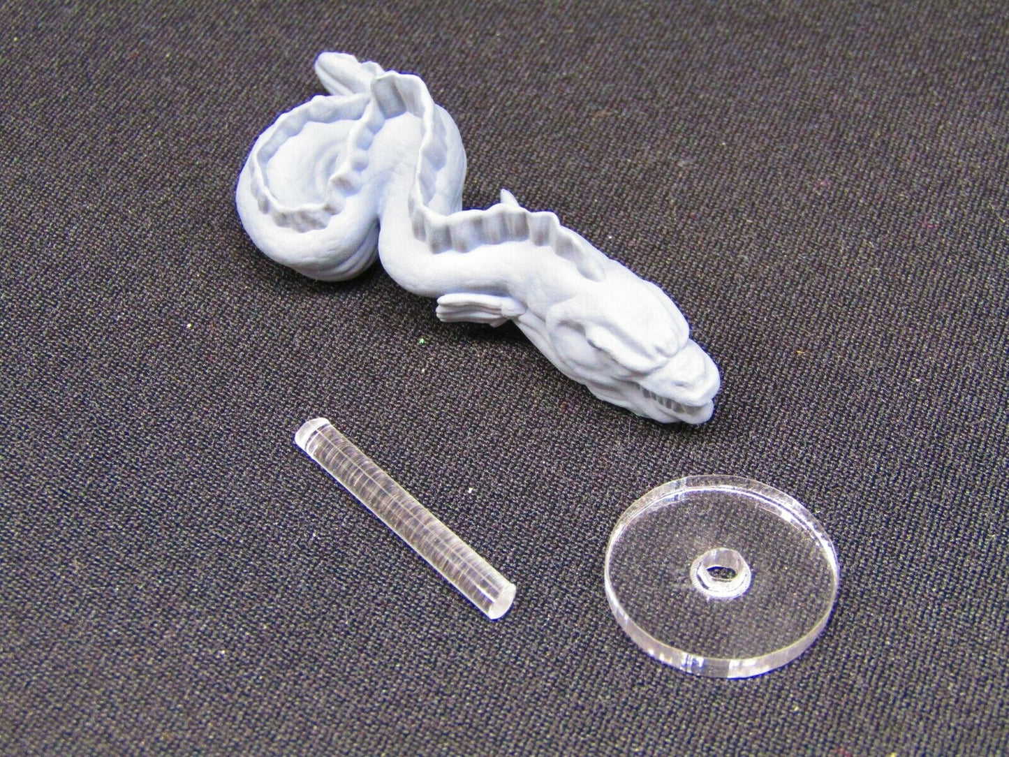 Large Underwater Eel Sea Animal With Rod & Stand Mini Miniature 3D Printed