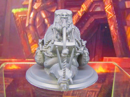 Snail Mount With Deep Gnome Rider Mini Miniature Figure 3D Printed Model 28/32mm