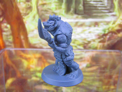 Gnoll Spearman Mini Miniatures 3D Printed Resin Model Figure 28/32mm Scale