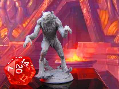 Tall & Lanky Werewolf Monster Mini Miniature Model Character Figure 28mm/32mm