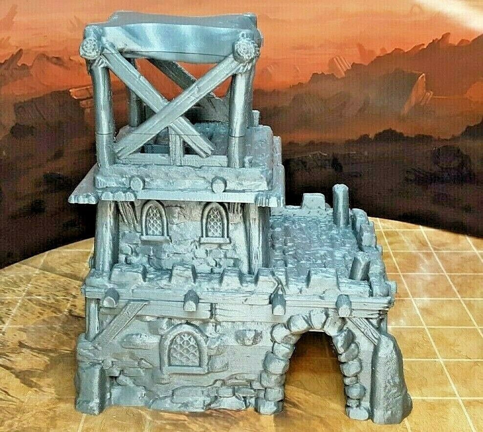 4 Piece 3 Floor Modular Desert Lookout Watchtower Scatter Terrain Scenery