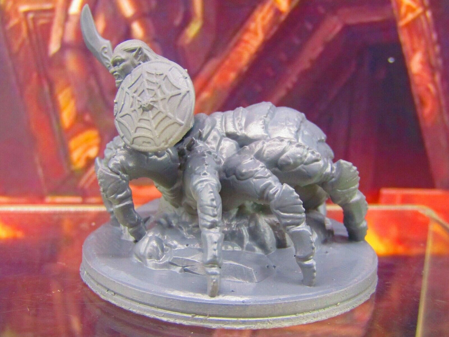 Dark Elf Arachnid Spider Warrior w/ Sword & Shield Mini Miniature Figure 3D