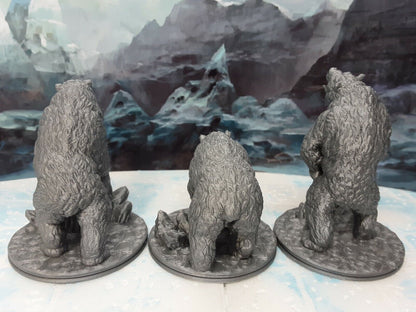 Large Bears Miniature Mini Figure Tabletop Game Piece Dungeons & Dragons D&D