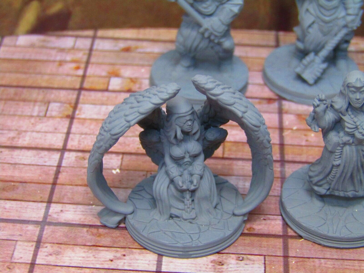 8pc Holy Order of Ash Paladin Religious Set Mini Miniature 3D Printed Model