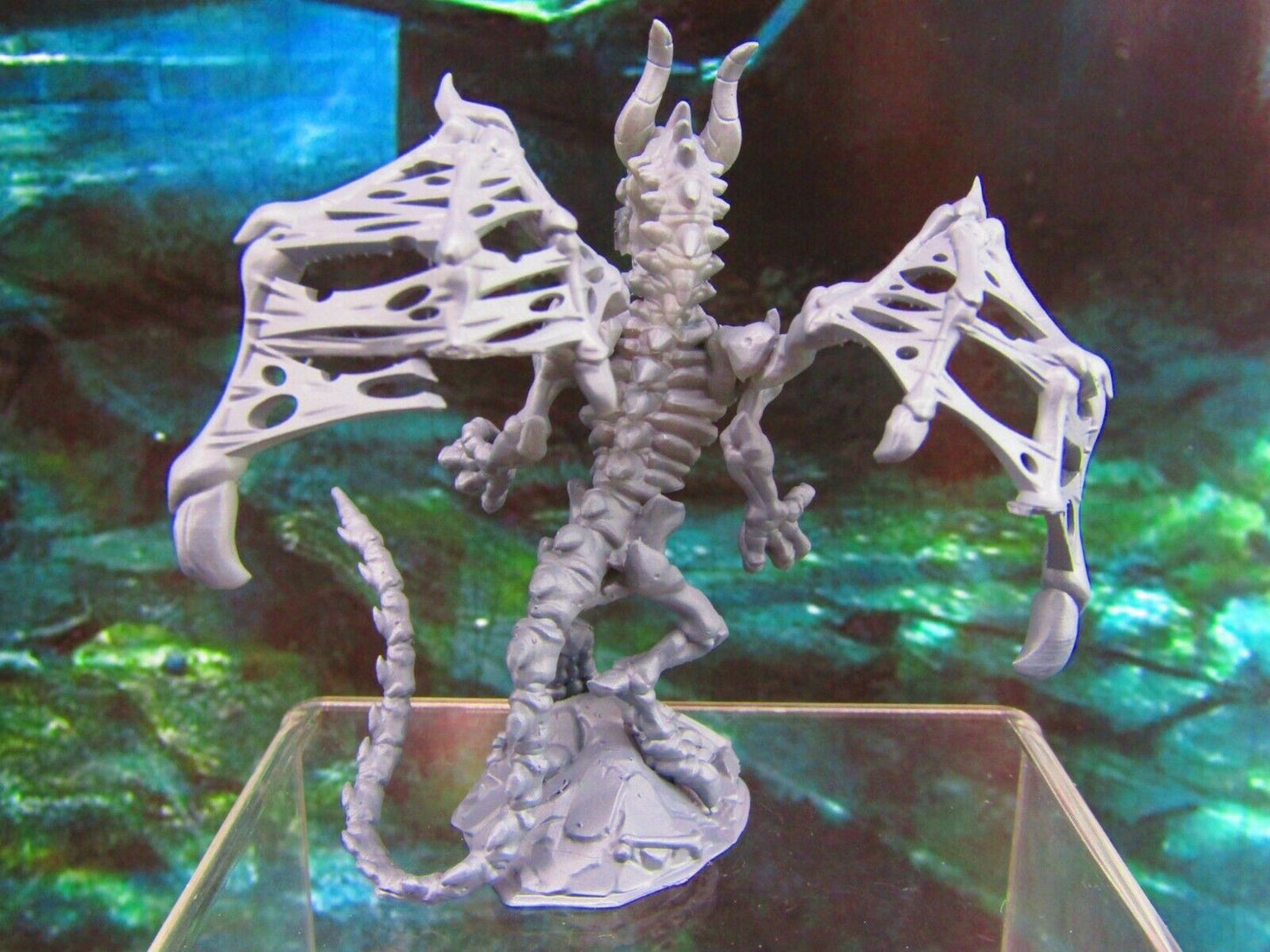 Bone Dragon Undead Skeleton Mini Miniature Figure 3D Printed Model 28/32mm Scale