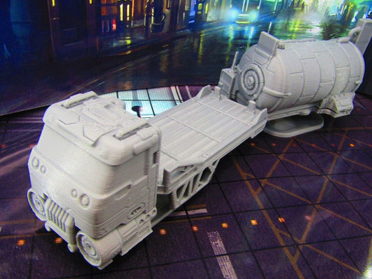Flatbed Hover Truck & Tanker Space Vehicle Car Scenery Scatter Terrain 3D Print