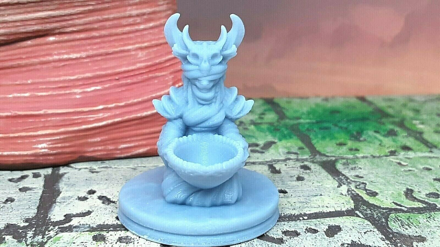 Catfolk Seer Mini 28mm Miniatures Figure Tabletop Gaming D&D 3D Printed Resin