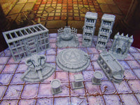 
              11pc Torture Chamber Occult Sacrificial Prison Scenery Scatter Terrain Props 3D
            