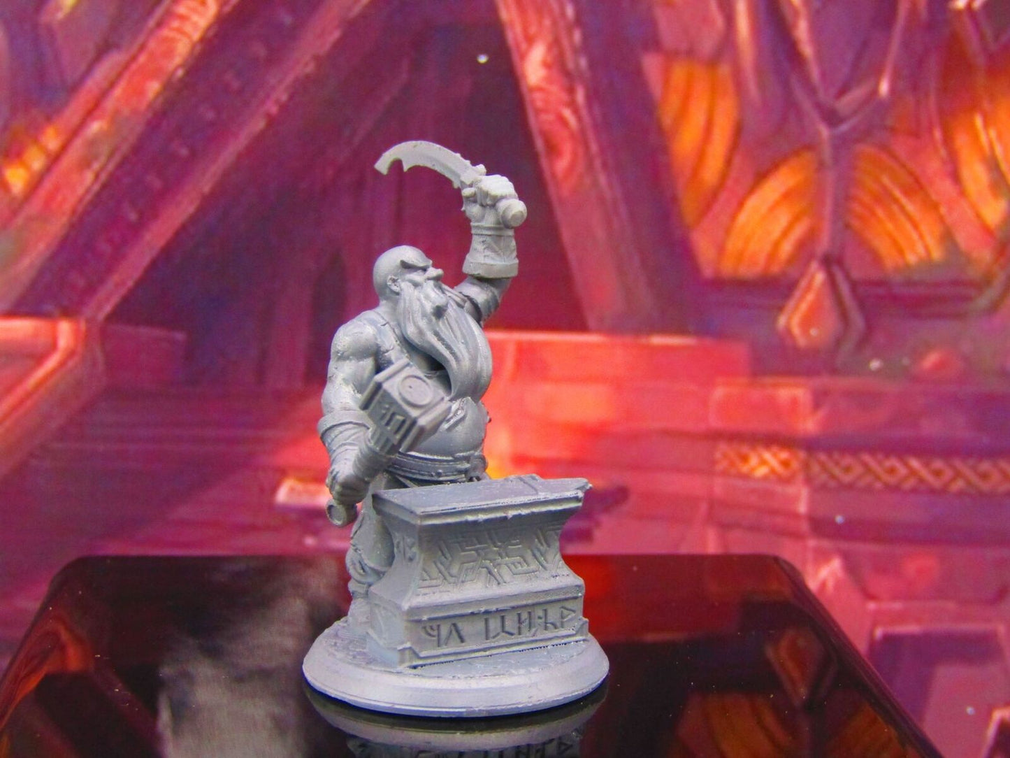 Jakir Redsword Legendary Dwarven Blacksmith Mini Miniature Model Character