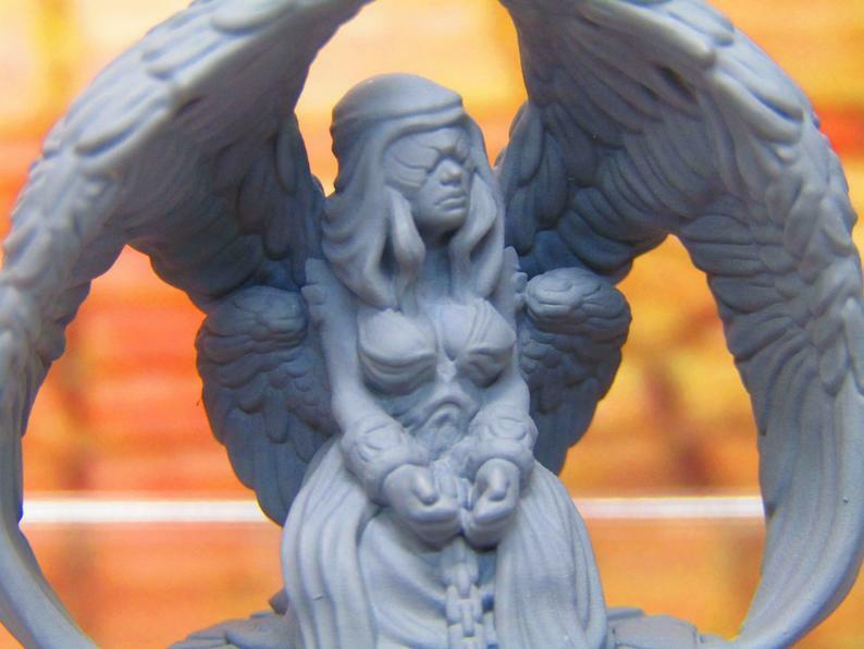 Fallen / Captured Angel Holy Order of Ash Mini Miniature 3D Printed Model