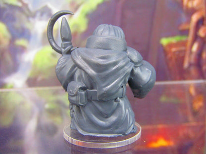 Dwarven Female Sorcerer Mini Miniature Figure 3D Printed Model 28/32mm Scale
