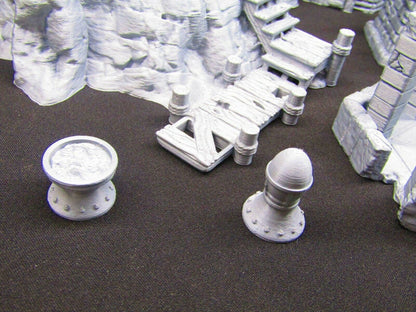 5 Floor Modular Ruined Stone Lighthouse Watchtower Terrain Scenery 28mm DnD