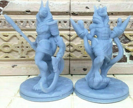 Egyptian Anubis Warrior Pair Mini Miniature Figure 28/32mm D&D 3D Printed Resin