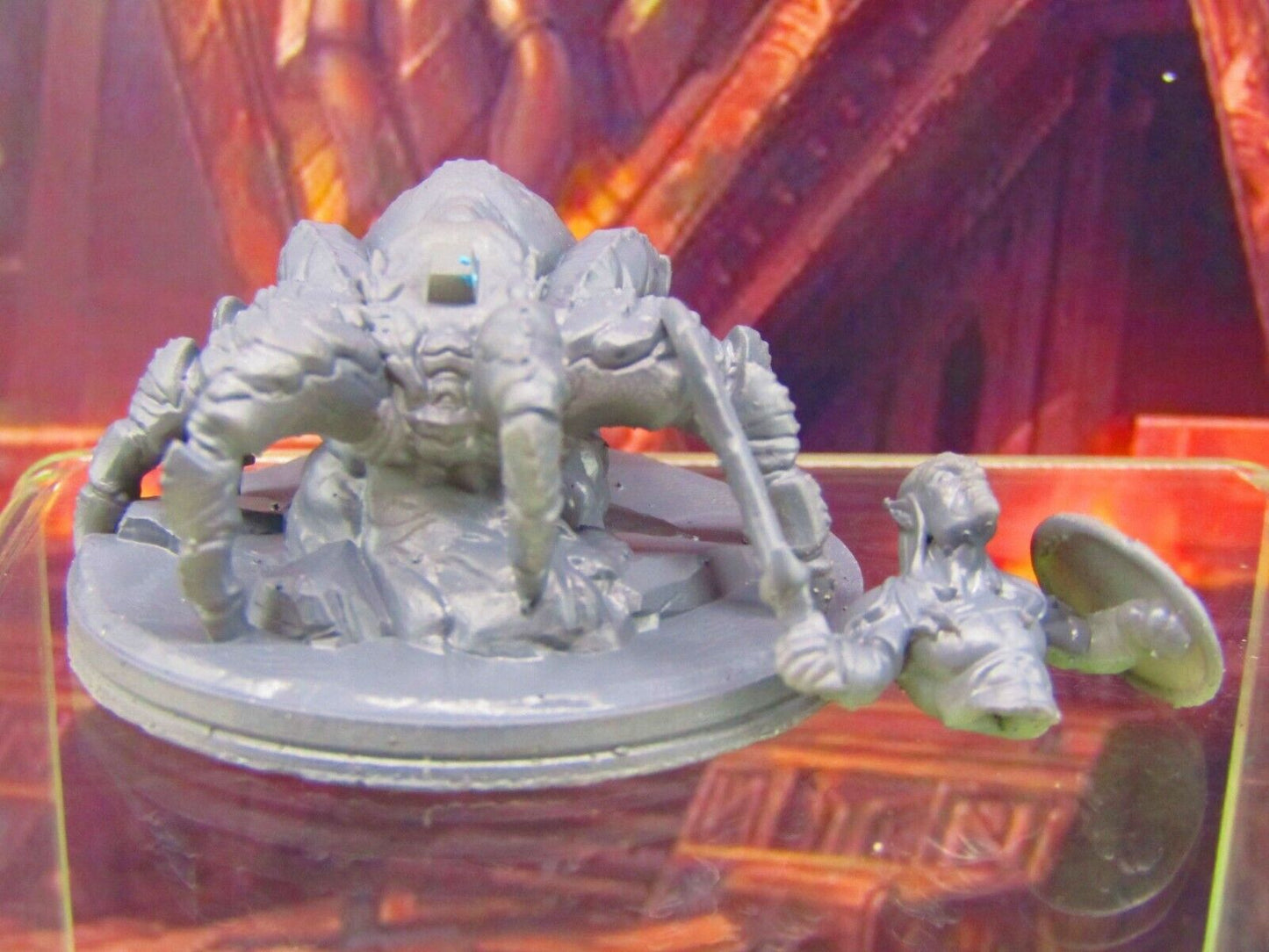 Dark Elf Arachnid Spider Warrior w/ Sword & Shield Mini Miniature Figure 3D