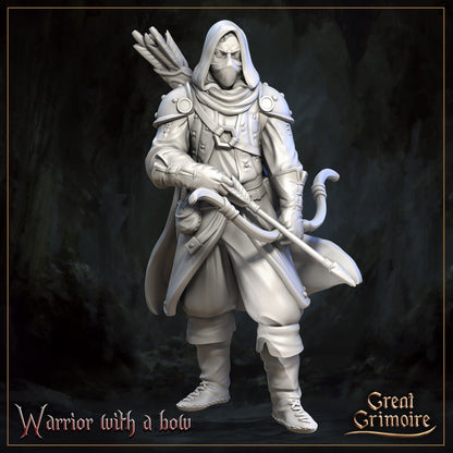 Warrior w/ Bow Mini Miniature Model Figure RPG Tabletop Gaming D&D etc