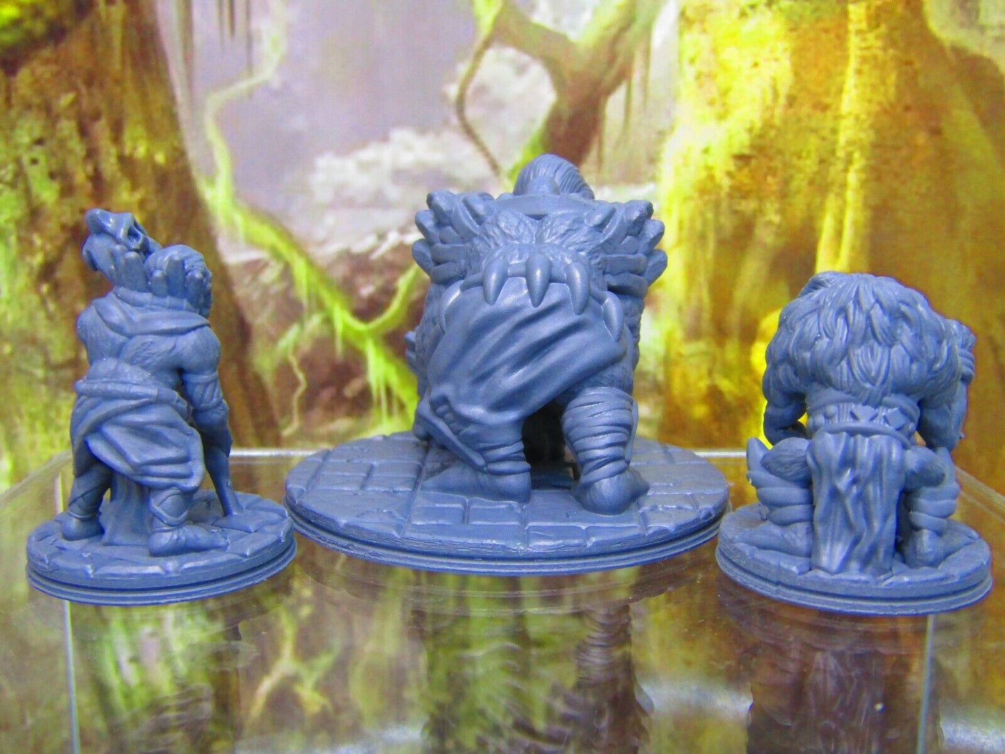 3pc Primate War Tribe Party Mini Miniature Figure 3D Printed Model 28/32mm Scale