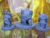 
              3pc Primate War Tribe Party Mini Miniature Figure 3D Printed Model 28/32mm Scale
            
