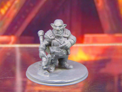 Deep Gnome Underground Miner Explorer Mini Miniature Figure 3D Printed Model
