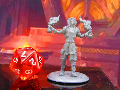 Female Alchemist Alchemy Mad Scientist Mini Miniature Model Character Figure