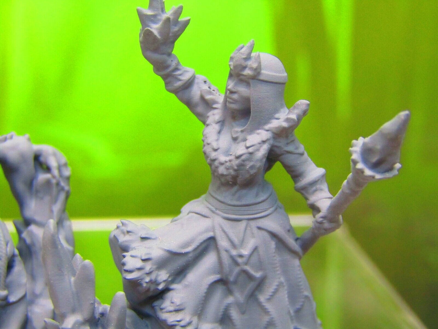 Pair of Witches Good Witch and Bad Witch Set Mini Miniature 3D Printed Model