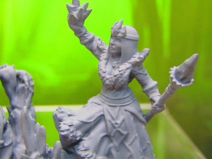Pair of Witches Good Witch and Bad Witch Set Mini Miniature 3D Printed Model