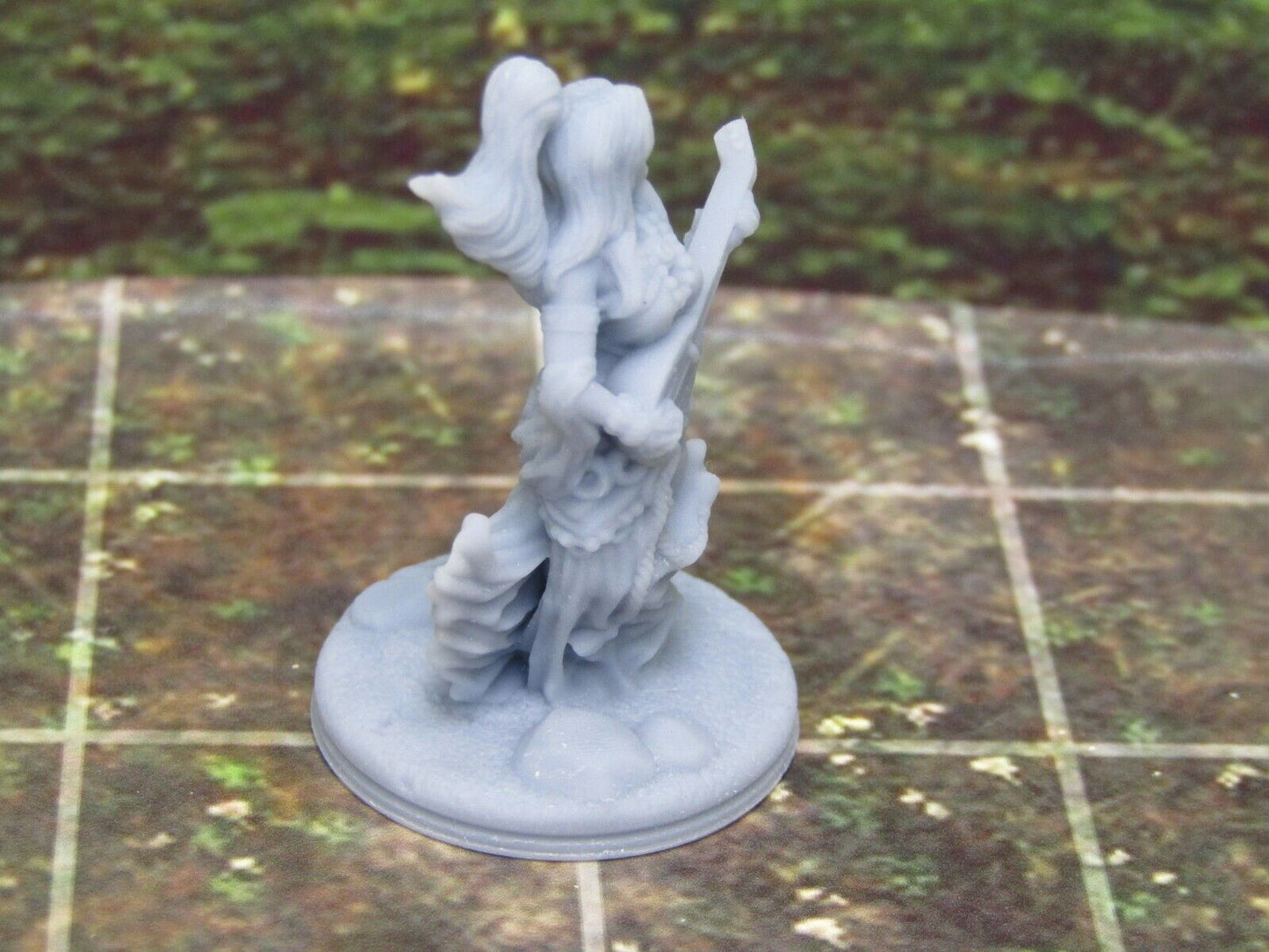 Singing Dancing Woman Bard W/ Guitar Mini Miniature Figure 3D Printed Model